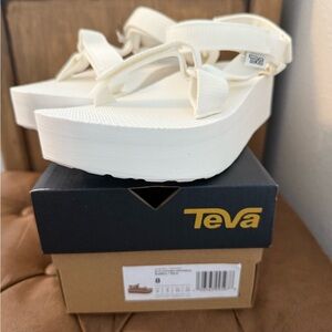 Teva Women's White Platform Sandals